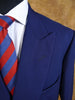 1999 Henry Poole Savile Row Bespoke Royal Blue Suit w/ 2 pairs trousers 42L