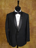 1960s Vintage Black Mohair Dinner Suit Jacket 40S