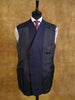 1976 Savile Row Bespoke Navy Blue Rope Stripe Suit Jacket / Blazer 44L