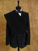 1970s Tailored Black w/ White Pin-Stripe Velvet Suit 38R