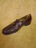 Bally of Switzerland Designer Burgundy Leather Loafers Shoes Size 8½ E