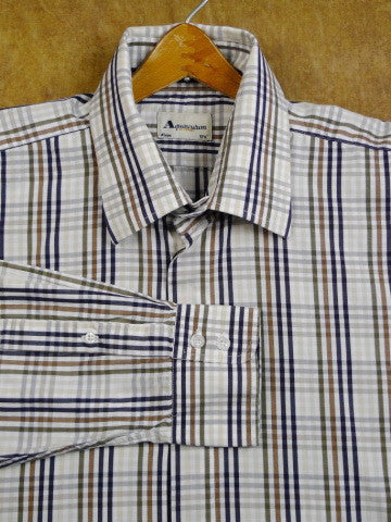 Aquascutum London House Check Shirt Size 17½