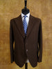 1930s 1940s Brown Pinstripe Worsted Suit 40L