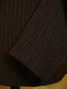 1930s 1940s Brown Pinstripe Worsted Suit 40L