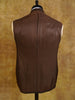 1930s 1940s Brown Pinstripe Worsted Suit 40L