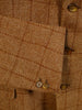 1950s Vintage Bespoke Tan Brown W/P Check Tweed Jacket 45L