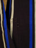 1950 Bespoke Tailored Brown / Blue Striped Boating Blazer 38S