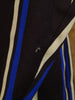 1950 Bespoke Tailored Brown / Blue Striped Boating Blazer 38S