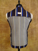 1950 Bespoke Tailored Brown / Blue Striped Boating Blazer 38S
