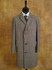 1960s Vintage Green / Brown Houndstooth Raglan Coat 38S