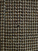 1960s Vintage Green / Brown Houndstooth Raglan Coat 38S