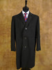 1960s Vintage Crombie Heavyweight Charcoal Grey Overcoat 42L