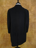 1950s 1960s Chester Barrie Hand Tailored Black Wool Overcoat 44L