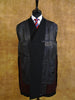 1950s 1960s Chester Barrie Hand Tailored Black Wool Overcoat 44L