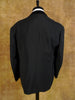 1969 Vintage Bespoke Black Mohair Dinner Suit w/ Silk Velvet Collar 45R