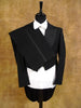 1934 Vintage Bespoke Black Barathea Wool Evening Tailcoat Suit 38R