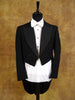 1934 Vintage Bespoke Black Barathea Wool Evening Tailcoat Suit 38R