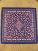 Barbour Pure Cotton Navy Blue / Red Paisley Pattern Handkerchief