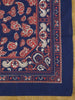 Barbour Pure Cotton Navy Blue / Red Paisley Pattern Handkerchief