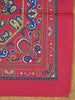 Barbour Pure Cotton Red / Navy Blue Paisley Pattern Handkerchief
