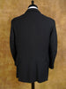 1960s Vintage Charcoal Grey Worsted Wool Slim Lapel Suit 39S