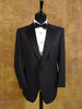 1994 H Huntsman Savile Row Bespoke Black S/B Dinner Suit 41R