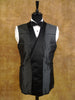 1994 H Huntsman Savile Row Bespoke Black S/B Dinner Suit 41R