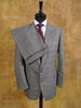 1987 H Huntsman Savile Row Bespoke Grey Glenurquhart Check Suit w/ 2pairs of trousers 39R