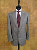 1987 H Huntsman Savile Row Bespoke Grey Glenurquhart Check Suit w/ 2pairs of trousers 39R