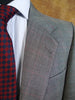 1987 H Huntsman Savile Row Bespoke Grey Glenurquhart Check Suit w/ 2pairs of trousers 39R