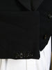 1940s 1950s Vintage Black Barathea Wool Evening Tailcoat 36R