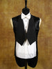 1940s 1950s Vintage Black Barathea Wool Evening Tailcoat 36R