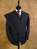 1978 Vintage Bespoke Black / White Stripe 3-Piece Suit 40R