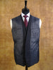 1978 Vintage Bespoke Black / White Stripe 3-Piece Suit 40R