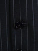 1978 Vintage Bespoke Black / White Stripe 3-Piece Suit 40R