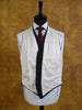 1978 Vintage Bespoke Black / White Stripe 3-Piece Suit 40R