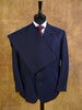 1996 Bespoke Blue Pin-Stripe Wool Worsted Suit 39S extra short
