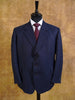 1996 Bespoke Blue Pin-Stripe Wool Worsted Suit 39S extra short