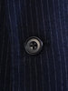 1996 Bespoke Blue Pin-Stripe Wool Worsted Suit 39S extra short