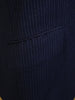 1996 Bespoke Blue Pin-Stripe Wool Worsted Suit 39S extra short