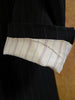 1986 Savile Row Bespoke Black Pinstripe D/B Suit 40R