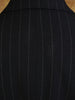 1986 Savile Row Bespoke Black Pinstripe D/B Suit 40R