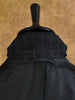 1986 Savile Row Bespoke Black Pinstripe D/B Suit 40R