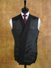 1986 Savile Row Bespoke Black Pinstripe D/B Suit 40R
