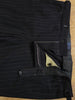1986 Savile Row Bespoke Black Pinstripe D/B Suit 40R
