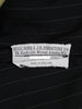 1986 Savile Row Bespoke Black Pinstripe D/B Suit 40R