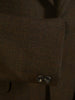 1960s 1970s Brown Glen Check Twist Wool Town & Country Suit 38R