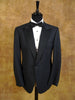 1970s 1980s Harrods London 100% Virgin Wool Black Dinner Suit 41S