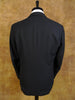 1970s 1980s Harrods London 100% Virgin Wool Black Dinner Suit 41S
