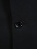 1970s 1980s Harrods London 100% Virgin Wool Black Dinner Suit 41S
